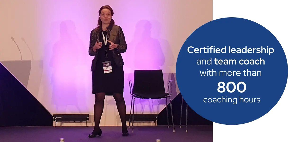 Certified leadership and team coach with more than 800 coaching hours